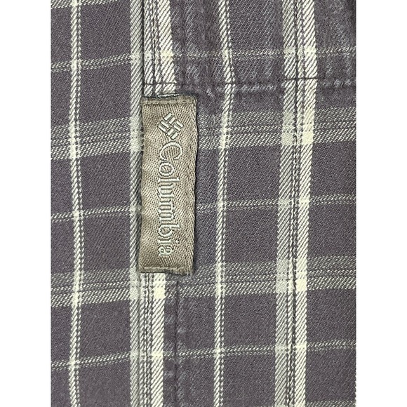 Columbia Men's Brown Plaid Button Up Long Sleeve Shirt Size L - Picture 8 of 9